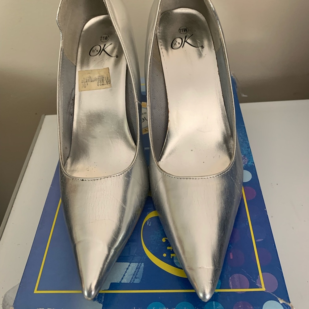It’s Ok Silver Heels, Size 11W